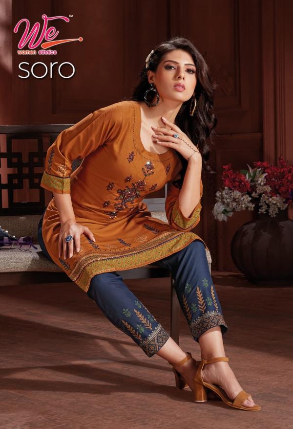 We Soro Rayon Print work Designer Exclusive kurti collection